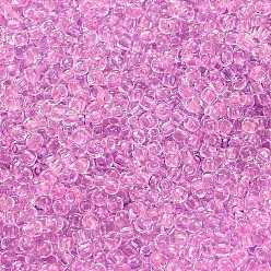 (2724) Glow In The Dark Dark Pink/Green Pink Тохо 11/0 круглые бусины, японский бисер, (2724) светится в темноте темно-розовый/зелено-розовый, 2.2 мм, отверстие : 0.8 мм, Около 50000 шт / фунт