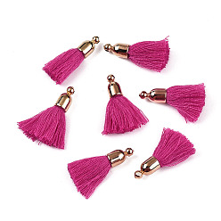 Камелия Хлопковые подвески, с обнаружением пластика ccb, тассл, камелия, 24.5~30x6 мм, отверстие : 1.4 мм