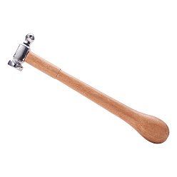 BurlyWood Carbon Steel Chasing Hammers, with Wood Handle, BurlyWood, 25x5.7cm