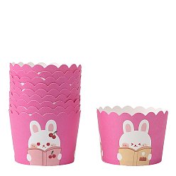 Hot Pink Cupcake Paper Baking Cups, Greaseproof Muffin Liners Holders Baking Wrappers, Hot Pink, 70x55mm, about 50pcs/set