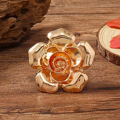 Золотой Уникальные цветочные сплавные регулируемые кольца для женщин, небольшой дизайнерский дорожный аксессуар, золотые