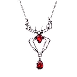 Дракон Готическое ожерелье в виде черепа вампира-пирата - комплект чокеров в виде летучей мыши и розы на Хэллоуин, дракон, 31.89 дюйм (81 см), кулон: 6.5x3.1 см