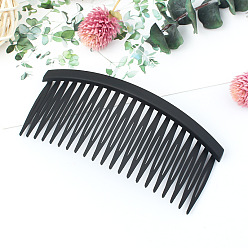 black Minimalist Square 21-Tooth Hair Clip for Students with Non-Slip Grip and Frizz Control