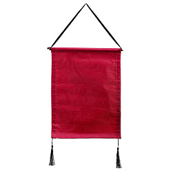 Red PVC Diamond Painting Hanging Frame, with Wood Stick, for Diamond Painting Poster Photos Picture Map Accessories, Red, 400x300mm