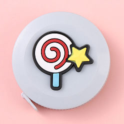 Белый Выдвижная мягкая швейная лента из леденцов на палочке, для портного по ткани вязальное ремесло, белые, 5x1.2 см