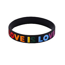 sz1022 Stylish LOVEISLOVE Silicone Bracelet - Personalized Alphabet Design for Fashionable Accessories