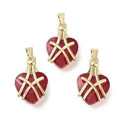 Красный Настоящие 18 кулоны из латуни, сердце прелести, без свинца и без кадмия, долговечный, красные, 22x14x8 мм, отверстие : 3x4 мм