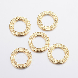 Golden 304 Stainless Steel Linking Rings, Golden, 14x1.5mm, Hole: 8.5mm