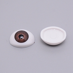 Coconut Brown Plastic Doll Craft Eye, for DIY Sewing Craft Dolls Stuffed Toys, Oval, Coconut Brown, 12x16.5x7mm