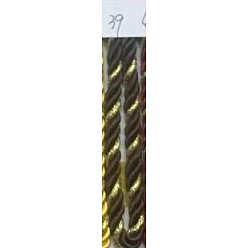 Coffee 3-Ply Nylon Thread, Twisted Rope, for DIY Cord Jewelry Findings, Coffee, 5.5mm, 25yard/wall
