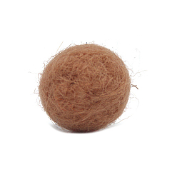 Camel Wool Felt Balls, Pom Pom Balls, for DIY Decoration Accessories, Camel, 20mm