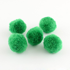 Green DIY Doll Craft Pom Pom Yarn Pom Pom Balls, Green, 10mm, about 2000pcs/bag