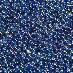 (DP291) Transparent Capri Blue AB Миюки 3.4мм капельные бусины, японский бисер, прозрачные цвета AB, (dp291) прозрачный капри синий ab, 3.4x3 мм, отверстие : 0.65 мм, Около 180 шт / 10 г