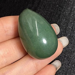 Green Aventurine Natural Green Aventurine Egg Shaped Palm Stone, Easter Egg Crystal Healing Reiki Stone, Massage Tools, 30x20mm