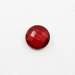 Dark Red Golden Tone Brass Glass Teardrop Links connectors, Dark Red, 21x11x5mm, Hole: 2mm