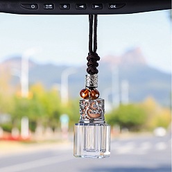 Chocolate Glass Perfume Pendant Decoration, for Car Decoration, Chocolate, Packing: 60x60x60mm