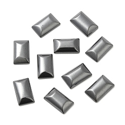 Non-magnetic Hematite Synthetic Non-magnetic Hematite Cabochons, Rectangle, 16x10x3.5mm