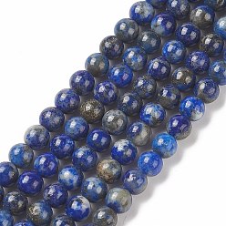 Lapis Lazuli Lapis lazuli naturelles perles rondes brins, 10mm, Trou: 1mm, Environ 38 pcs/chapelet, 15.5 pouce