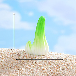 Светло-зеленый Мини-модель кактуса из смолы, аксессуары для кукольного домика с микро-ландшафтом, притворяясь опорными украшениями, светло-зеленый, 29x18 мм