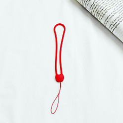 Red Silicone Mobile Straps, Anti-drop Wristlet Straps, Mobile Accessories Decoration, Red, 19cm