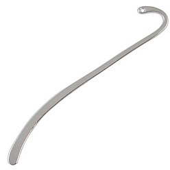 Античное Серебро Закладки тибетского серебряного сплава, античное серебро, без кадмия и без свинца, 85x13.5 мм, отверстие : 1.5 мм