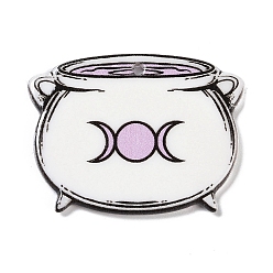 Candy Хэллоуин акриловые подвески, конфеты, 27x35x2.5 мм, отверстие : 2 мм