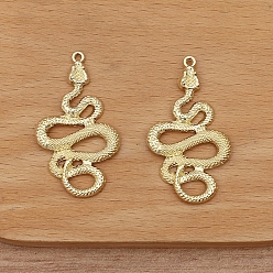 Light Gold Подвески из сплава , змеиные чары, золотой свет, 42x25 мм
