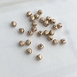 Gold 10Pcs Czech Glass Beads, Octagon, Gold, 4x4mm