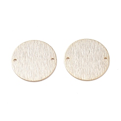 Echt 24 k vergoldet Messingverbinder, cadmiumfrei und bleifrei, langlebig überzogen, Flachrund, echt 24 k vergoldet, 20x0.8 mm, Bohrung: 1.4 mm