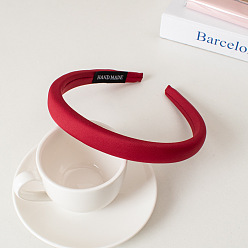 8# Burgundy Простые однотонные пучки волос, винтажная увеличивающая повязка на голову - элегантный головной убор-заколка