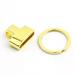 Golden Disassembled Alloy Purse Chain Connector Ring, Bag Replacement Accessorieas, Golden, 4.6x2.3cm, Hole: 25mm, Inner Diameter: 0.4x2.2cm
