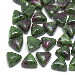 Ruby in Zoisite Natural Ruby in Zoisite Cabochons, Triangle, 9.5~10x10x5.5mm