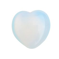 Opalite Opalite Heart Palm Stone, Massage Tools, Pocket Stone for Energy Balancing Meditation, 30x30x15mm