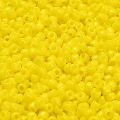 (42) Opaque Dandelion Тохо 8/0 круглые бусины, японский бисер, (42) непрозрачный одуванчик, 3 мм, отверстие : 1 мм, Около 1111 шт / 50 г