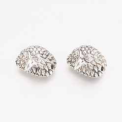 Antique Silver Tibetan Style Alloy Beads, Eagle, Antique Silver, 9x13x15mm, Hole: 2mm