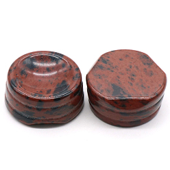 Mahogany Obsidian Natural Mahogany Obsidian Display Base Stand Holder for Crystal, Crystal Sphere Stand, 2.7x1.2cm