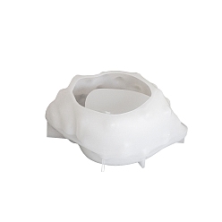 Белый Силиконовые формы в форме ракушки, формы для свечей, формы для литья гипсовой смолы, белые, 113x78x46 мм