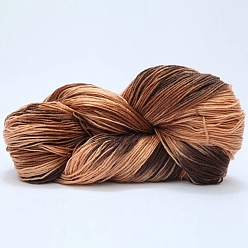 Camel Acrylic Fiber Yarn, Gradient Color Yarn, Camel, 2~3mm, about 50g/roll