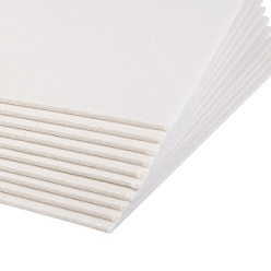 White Sponge Sheets, for Engraving Beginners, Block Printing, Printmaking, Kids DIY Craft, Rectangle, White, 38x26x0.4cm, 10sheet/bag