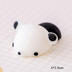 Panda TPR Stress Toy, Funny Fidget Sensory Toy, for Stress Anxiety Relief, Animal, Panda Pattern, 40x25mm