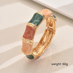 Разноцветный Модные браслеты из цинкового сплава в этническом стиле для пар, прямоугольные, с эмалью, красочный, внутренний диаметр: 2-3/8 дюйм (6 см)