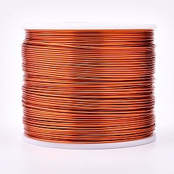 Orange Red Round Aluminum Wire, Orange Red, 18 Gauge, 1mm, about 492.12 Feet(150m)/roll