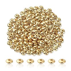 Golden CCB Plastic Spacer Beads, Abacus, Golden, 5x2mm, Hole: 1.4mm
