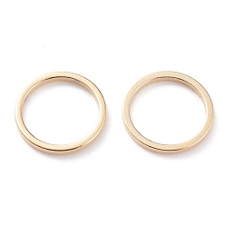 Real 24K Gold Plated Brass Linking Rings, Long-Lasting Plated, Round Ring, Real 24K Gold Plated, 12x1mm, Inner Diameter: 10mm