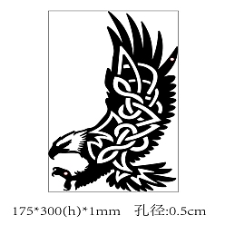 Eagle Таблички из железной стены, художественная отделка стен металлом, для гостиной, Главная, офис, сад, кухня, отель, балкон, орел, 163x300x1 мм, отверстие : 5 мм