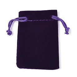 Индиго Прямоугольник бархат пакеты, подарочные пакеты, индиговые, 7x5 см