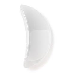 Прозрачный Подвески кошачий глаз, луна, прозрачные, 34~35x15~16x7~8 мм, отверстие : 0.8 мм