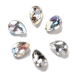 (52) Непрозрачная лаванда K 9 кабошоны из стеклянного страза, задние и задние, слеза, разноцветные, 4x3x2 мм