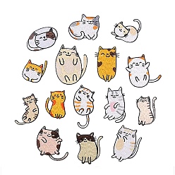 Cat Shape Computerized Embroidery Cloth Iron on/Sew on Patches, Costume Accessories, Appliques, Cat Shape, 40~80mm