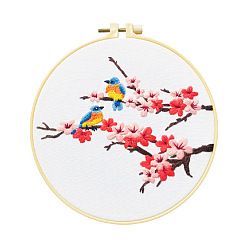 N502 embroidery kit Branch bird cross stitch stretch embroidery diy embroidery material package